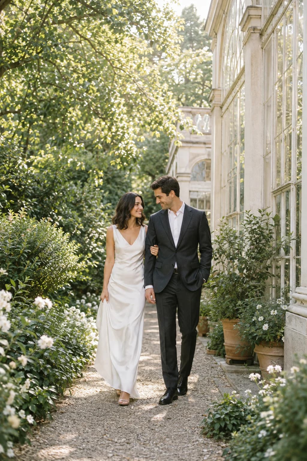 Isabel & Theo · Garden Estate invitation artwork